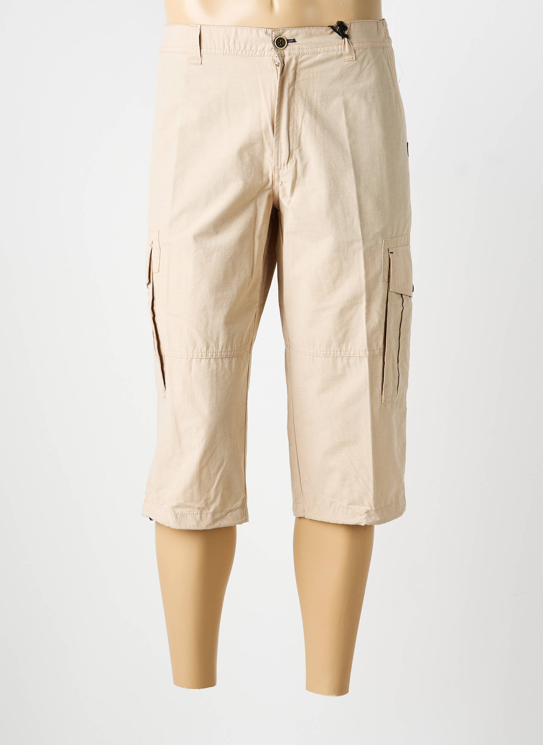 Pantacourt slim taille normale beige COFOX homme