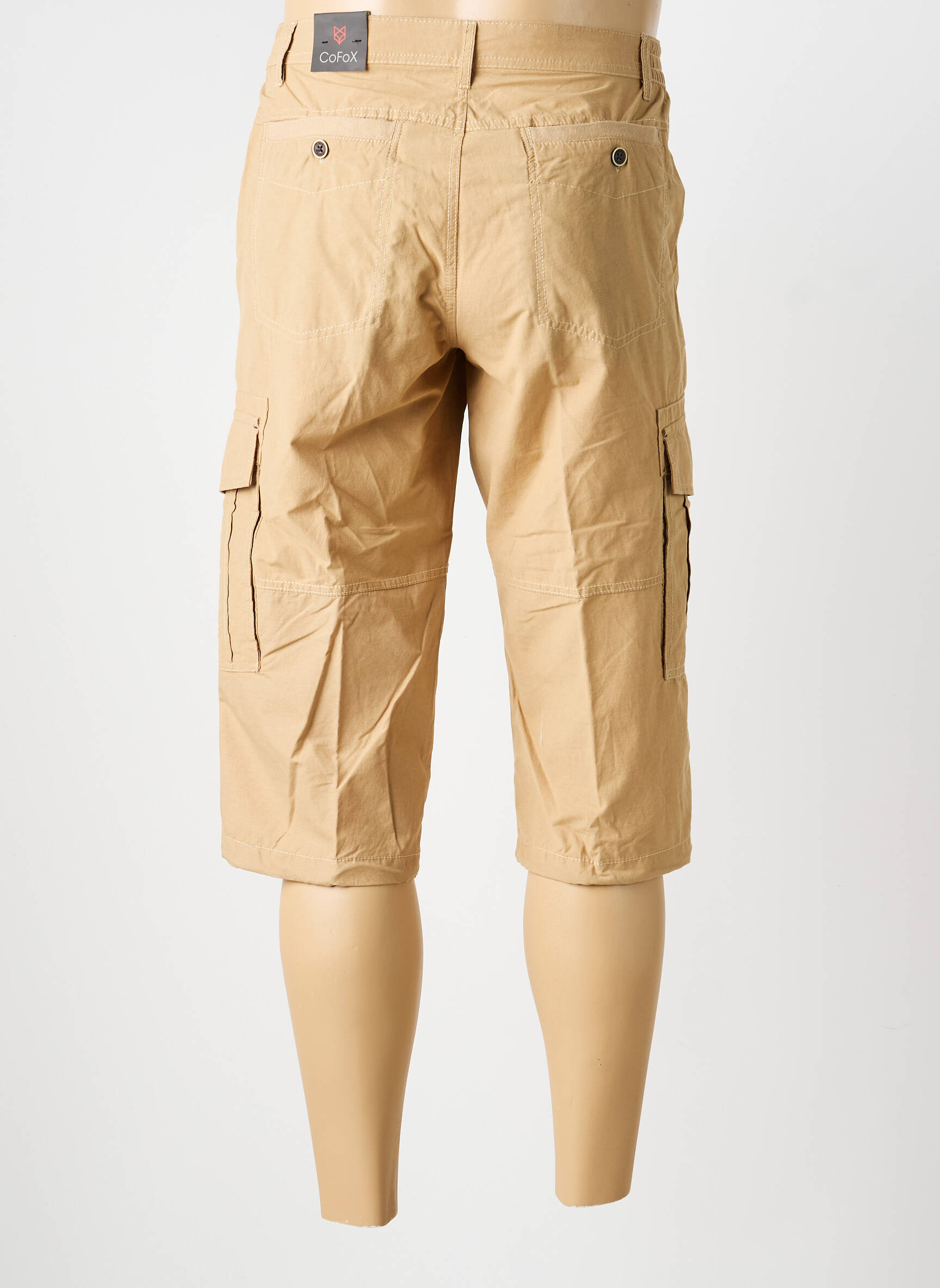 Pantacourt slim taille normale marron COFOX homme