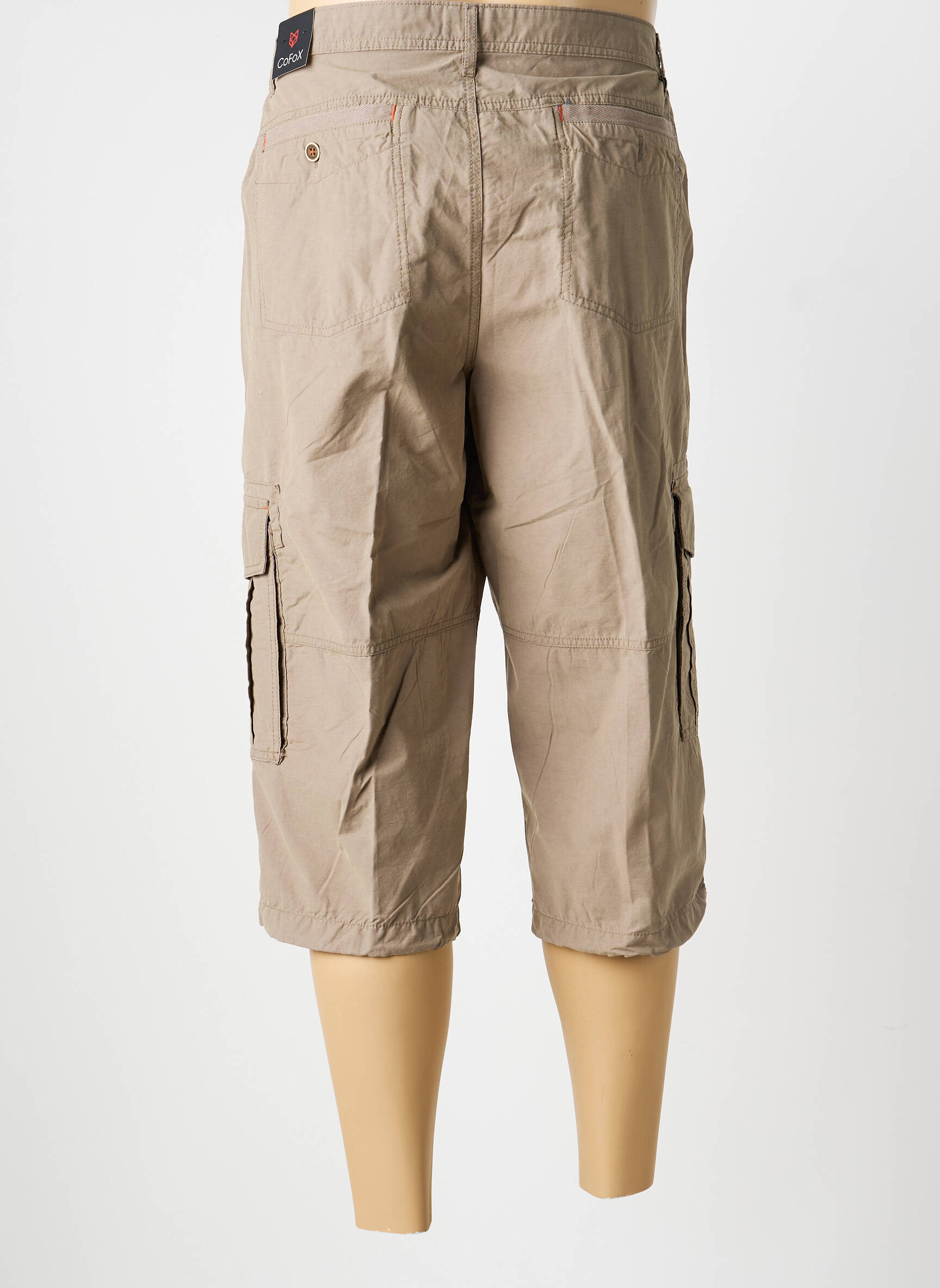 Pantacourt slim taille normale marron fonce COFOX homme