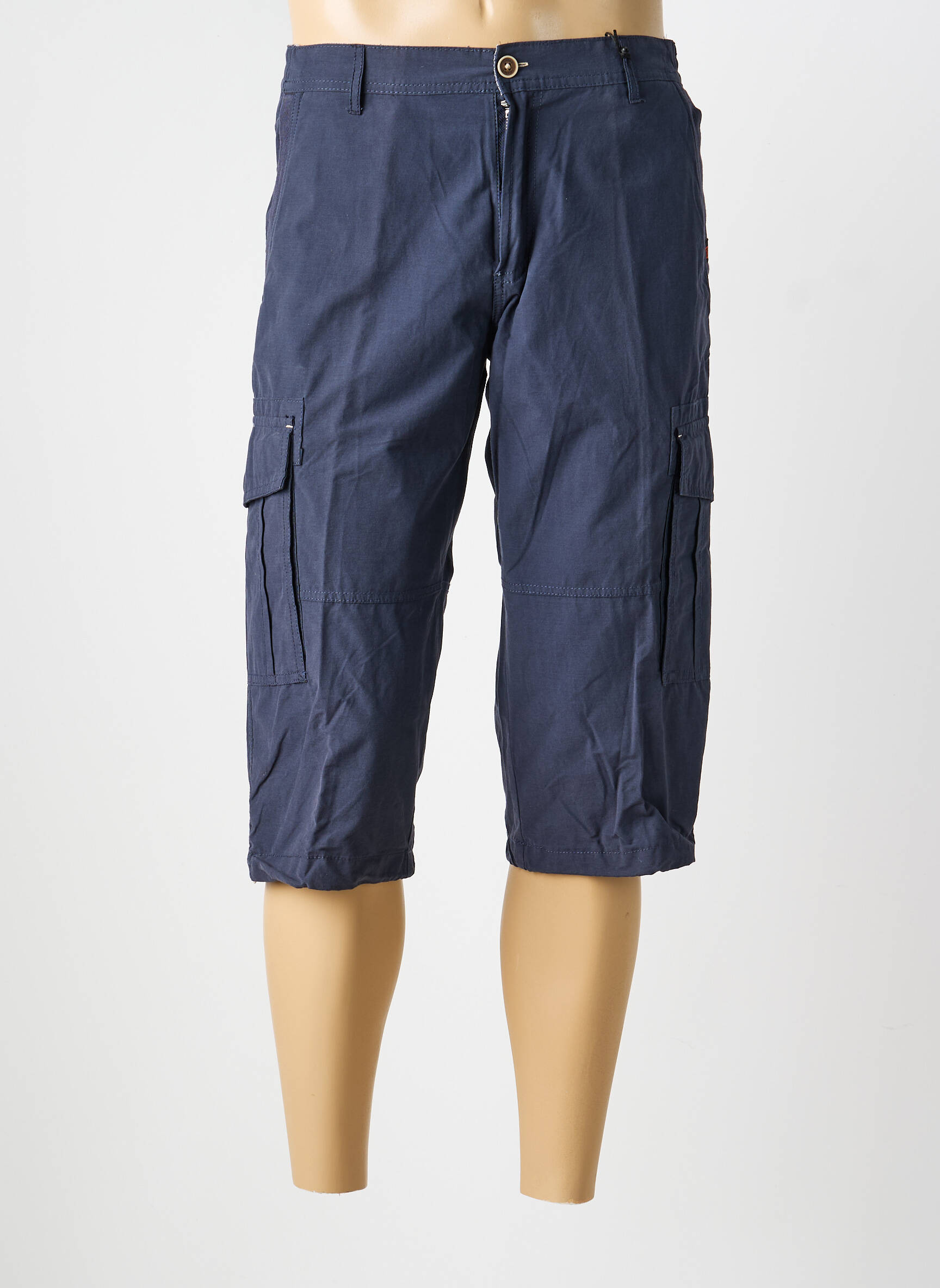 Pantacourt slim taille normale bleu COFOX homme