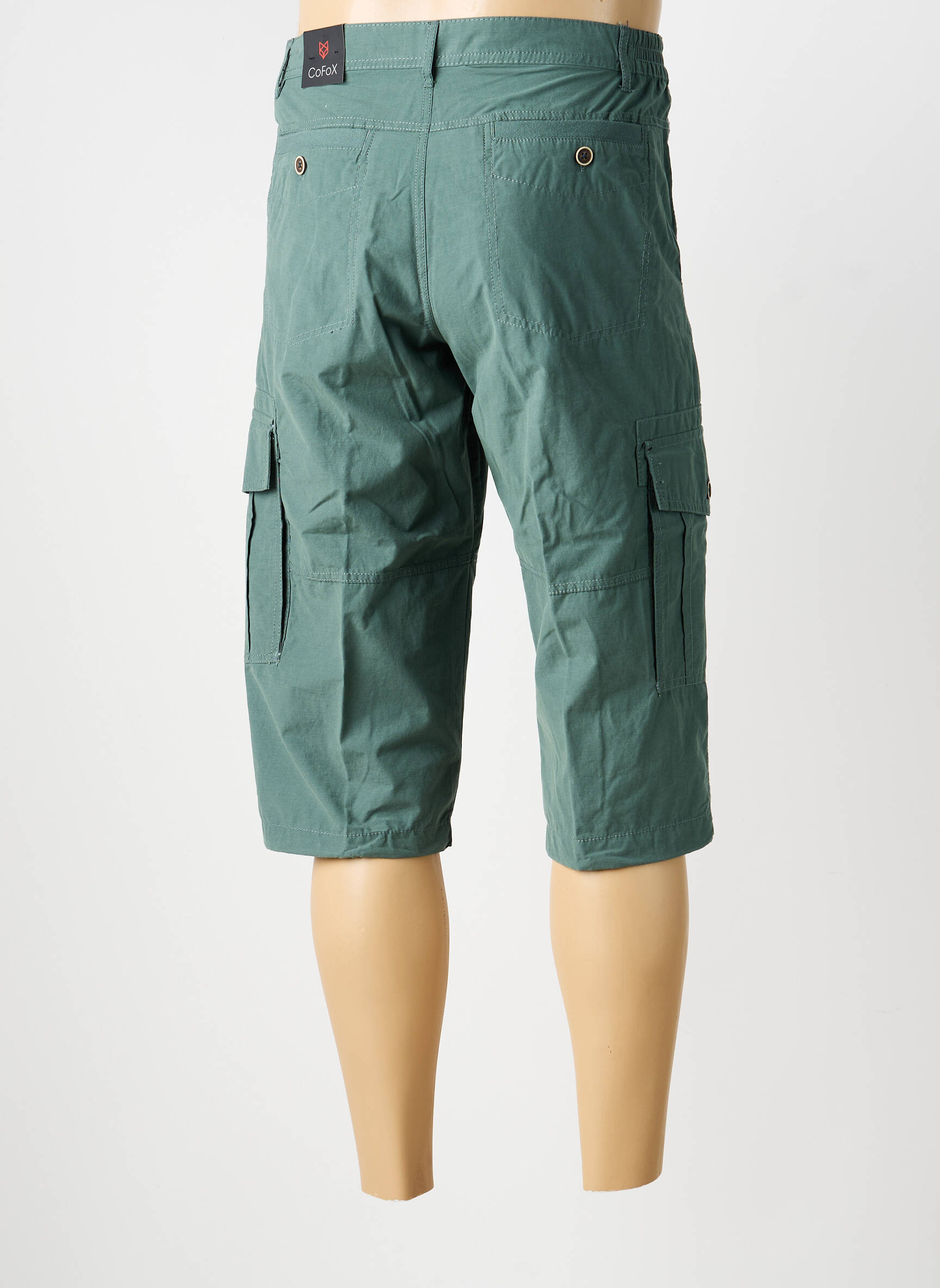Pantacourt slim taille normale vert COFOX homme