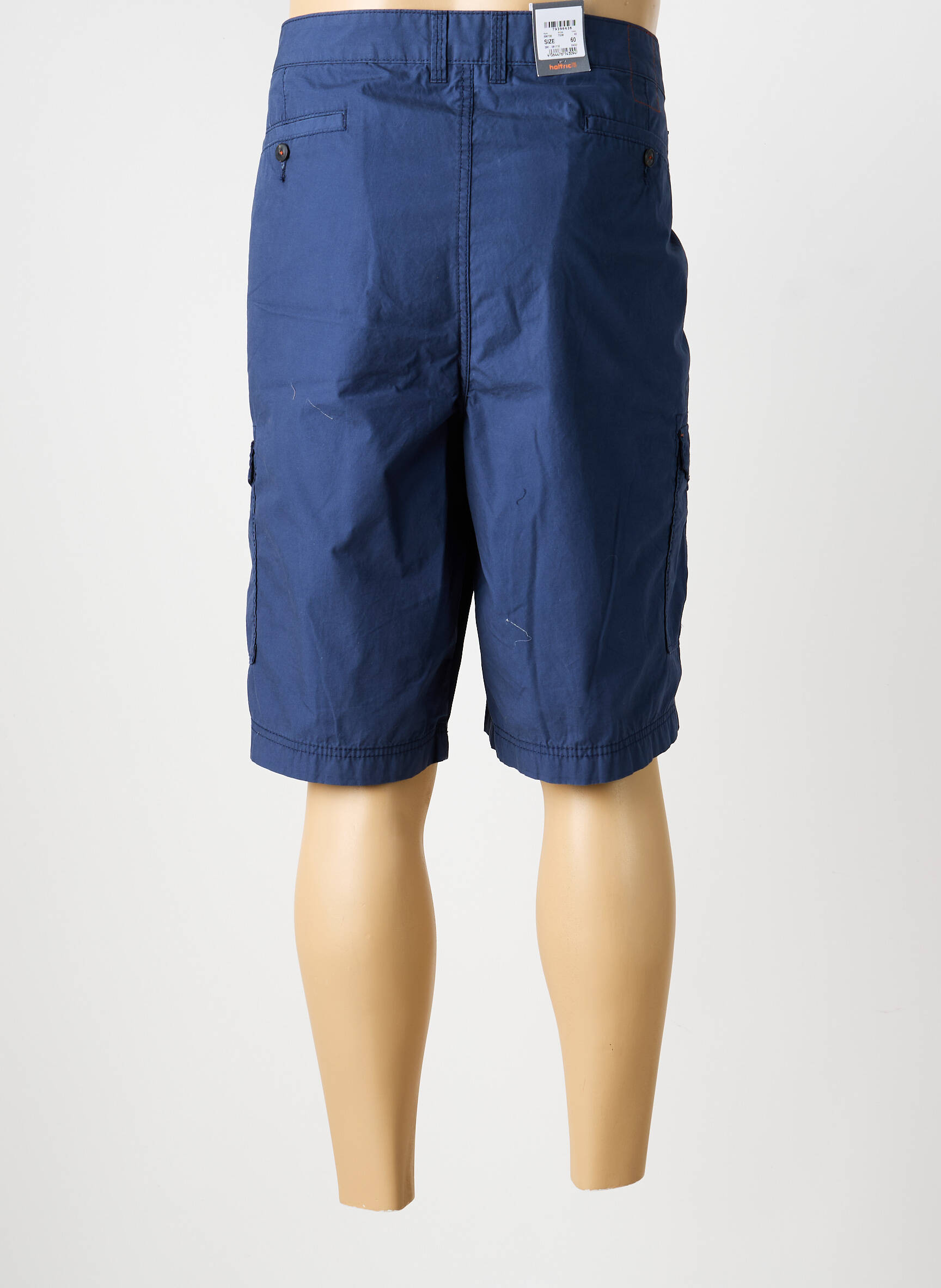 Bermuda multipoches taille normale bleu HATTRIC homme