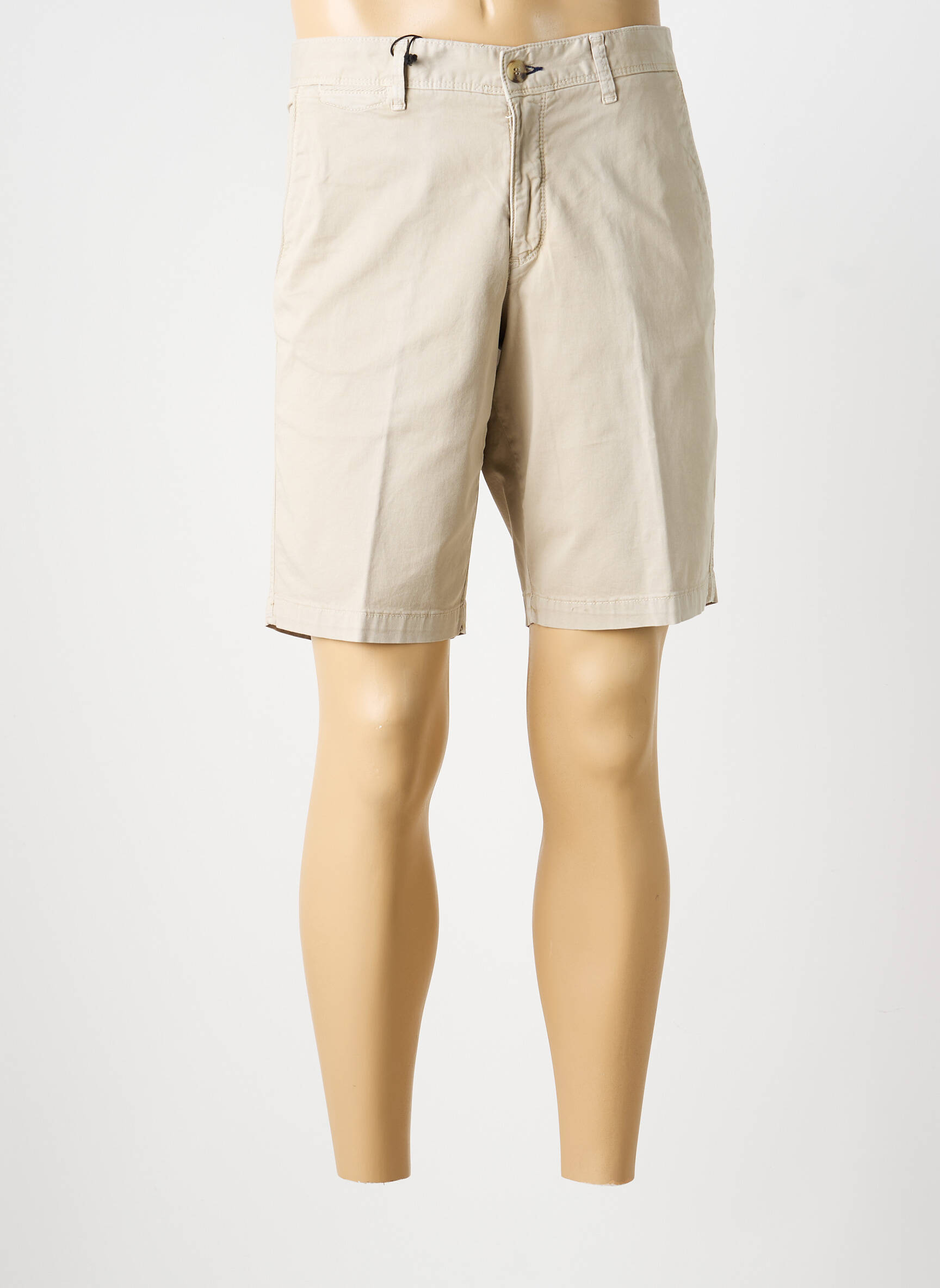 Bermuda taille à pinces taille normale beige PETER COFOX homme