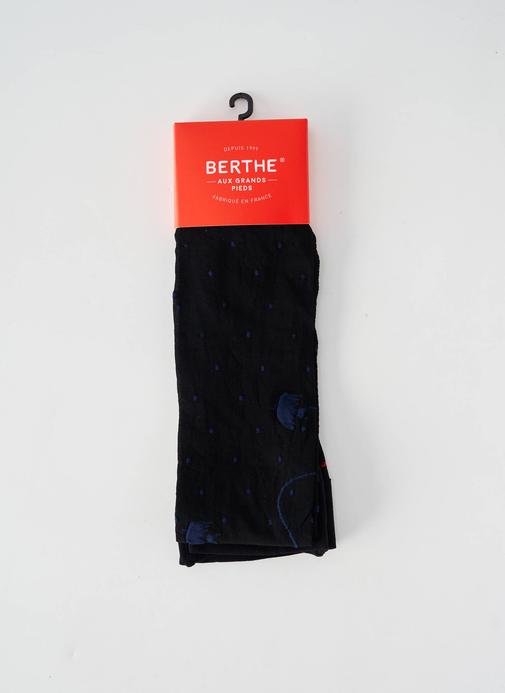 Collants stretch noir BERTHE AUX GRANDS PIEDS femme