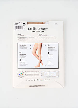 Collants stretch beige LE BOURGET femme