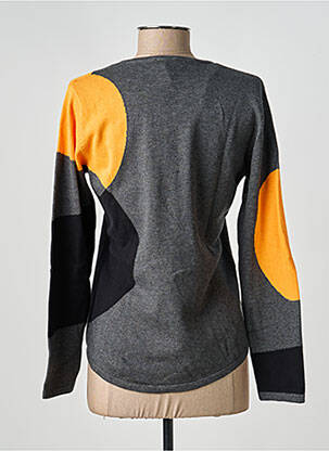 Pull tissage chiné manches longues gris MARBLE femme