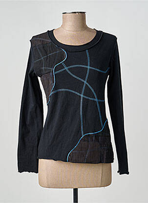 T-shirt manches longues manches longues noir CAROLE RICHARD femme