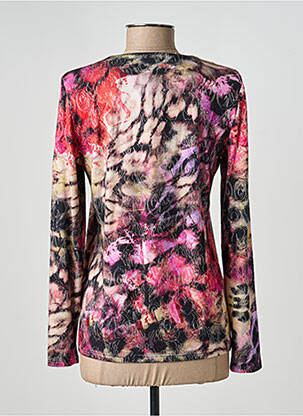 Pull coupe cintrée manches longues noir GEVANA femme