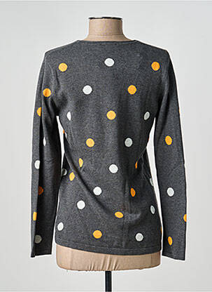 Pull tissage chiné manches longues gris MARBLE femme