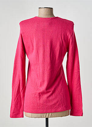 Pull coupe cintrée manches longues rose GUY DUBOUIS femme
