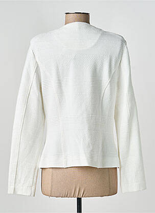 Veste casual col rond blanc BARBARA LEBEK femme