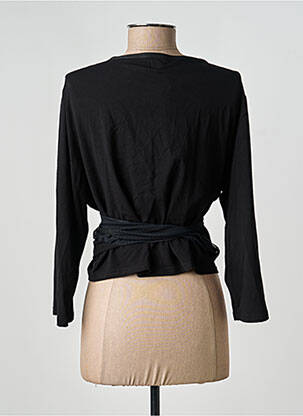 Gilet cache-cœur stretch noir FRED SABATIER femme