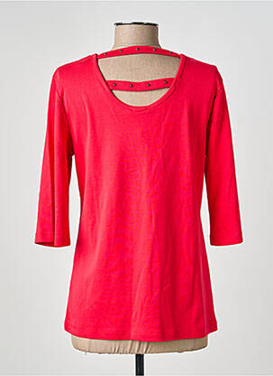 T-shirt manches 3/4 manches 3/4 rouge MARBLE femme