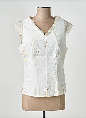 Top manches courtes manches courtes beige FRED SABATIER femme