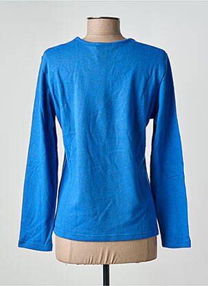 Pull coupe cintrée manches longues bleu GUY DUBOUIS femme