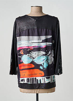 Top stretch manches 3/4 noir GUY DUBOUIS femme