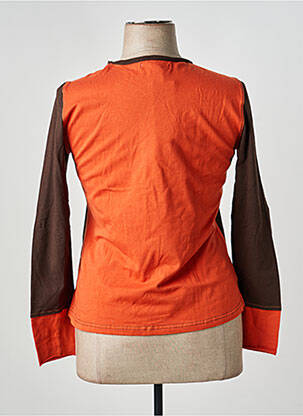 T-shirt manches longues manches longues orange FRED SABATIER femme