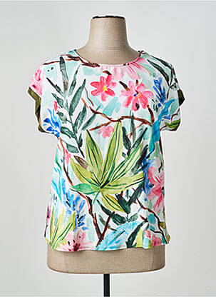 T-shirt coupe cintrée manches courtes vert MINO MORA femme