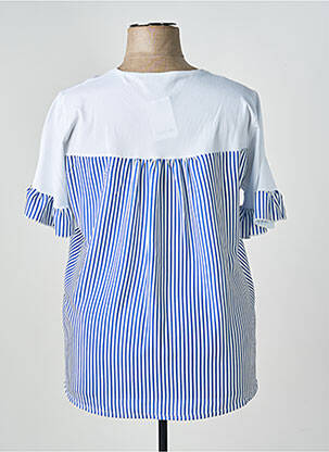 T-shirt stretch manches courtes bleu GALMALLA femme
