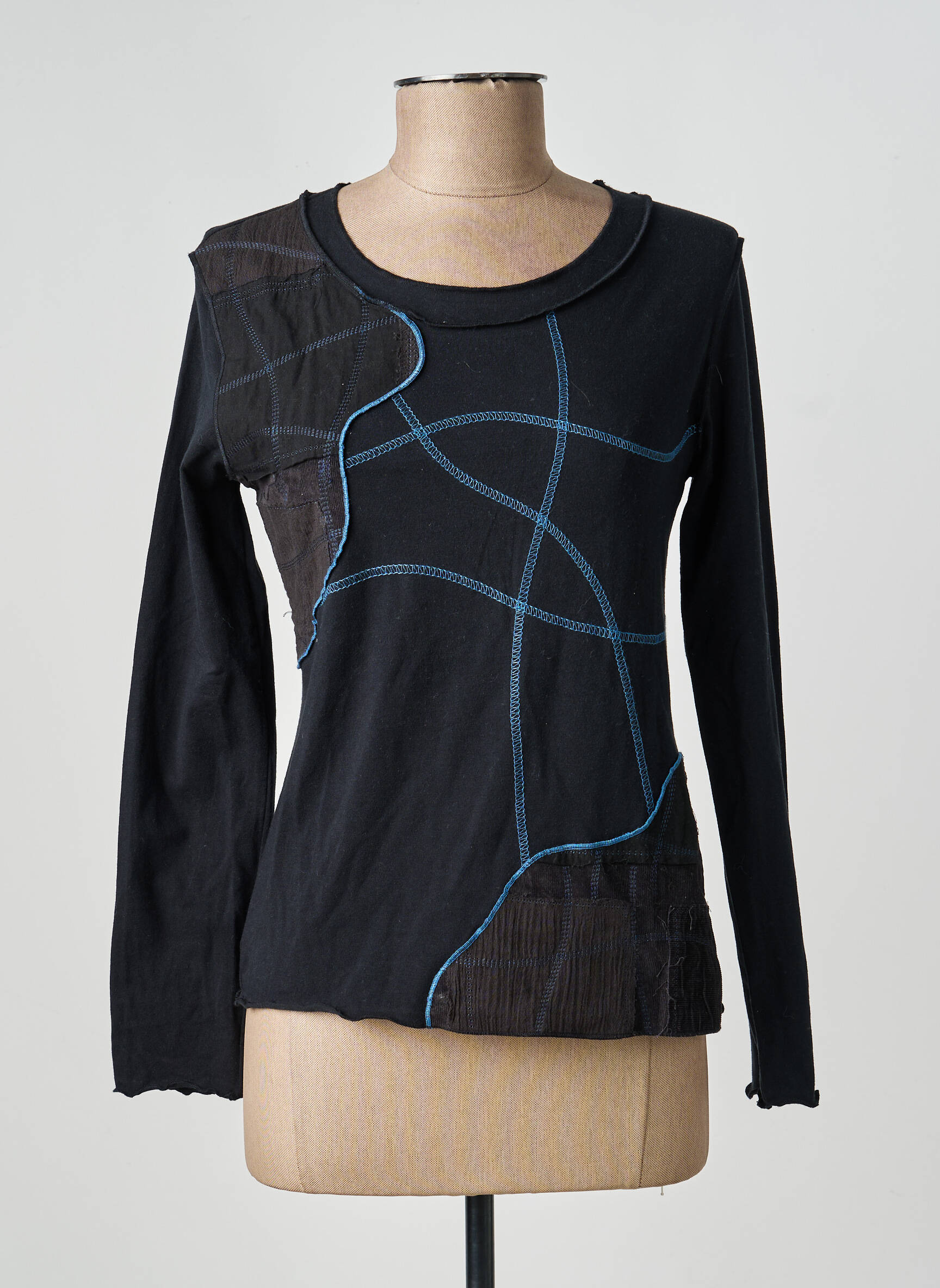 T-shirt manches longues manches longues noir CAROLE RICHARD femme