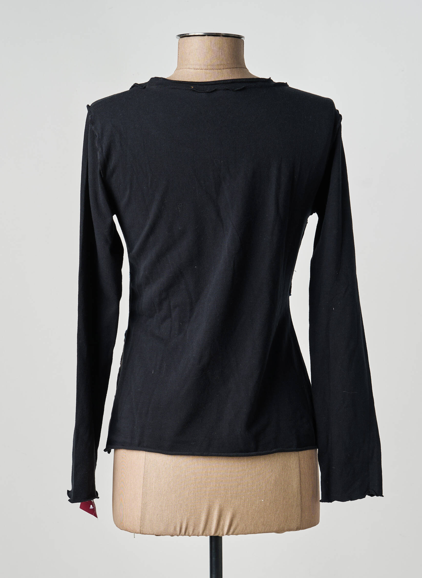 T-shirt manches longues manches longues noir CAROLE RICHARD femme