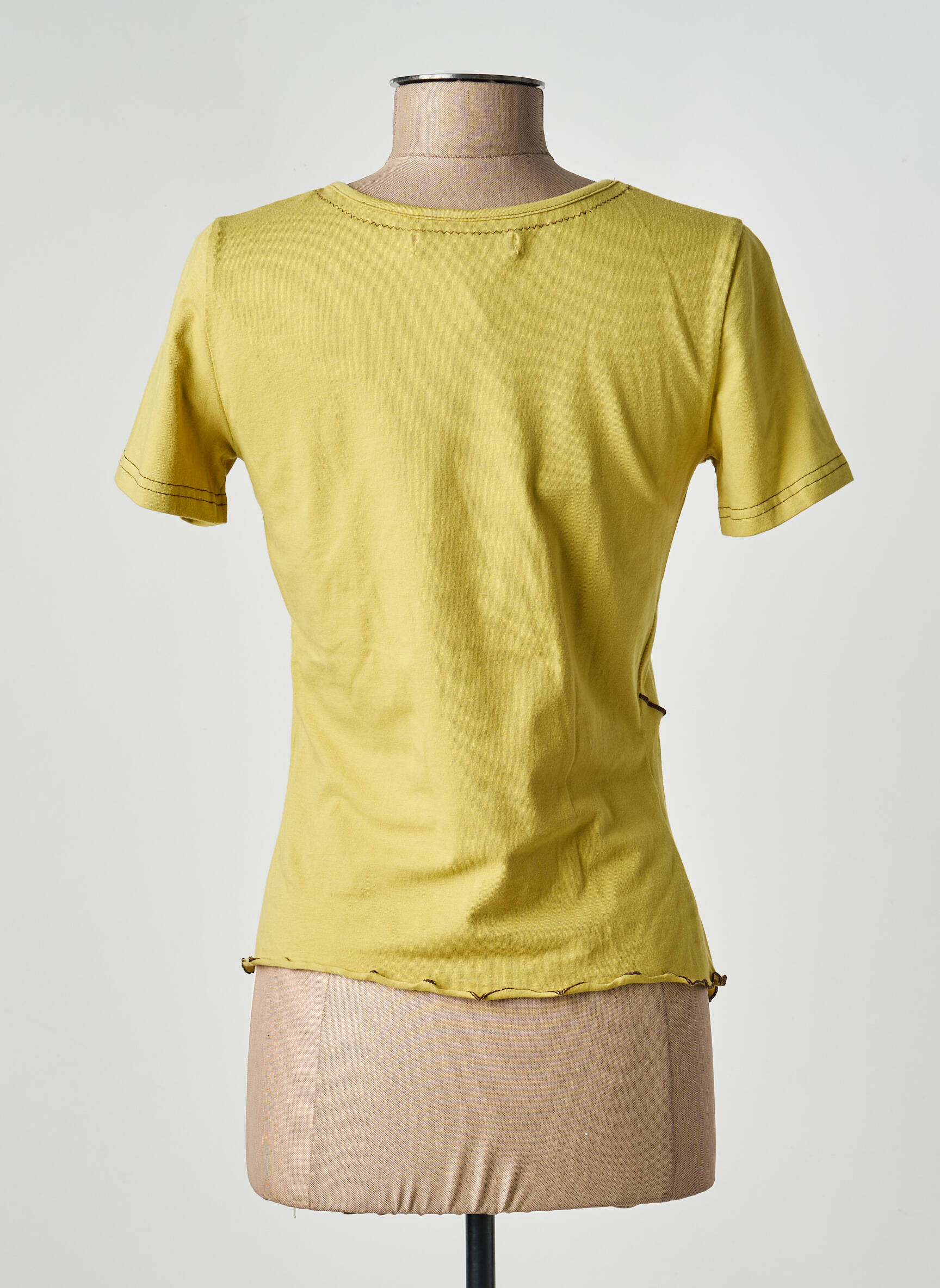 T-shirt stretch manches courtes vert FRED SABATIER femme