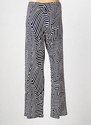 Pantalon large coupe fluide taille normale bleu MARBLE femme