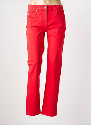 Jeans coupe slim taille normale taille normale rouge ANNA MONTANA femme