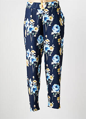Pantalon slim taille élastique taille normale bleu GALMALLA femme