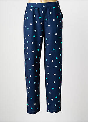 Pantalon slim taille élastique taille normale bleu GALMALLA femme