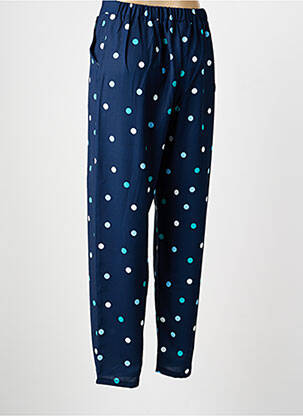 Pantalon slim taille élastique taille normale bleu GALMALLA femme