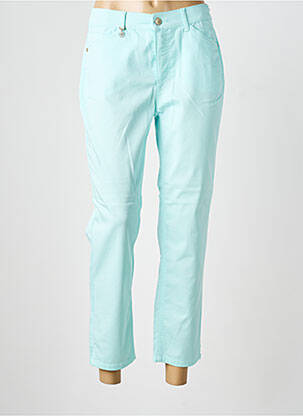 Pantalon 7/8 stretch taille normale bleu ANNA MONTANA femme