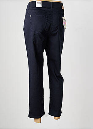 Pantalon 7/8 stretch taille normale bleu ANNA MONTANA femme