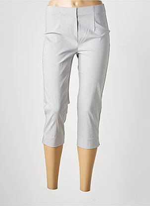 Pantacourt stretch taille normale gris MAGIC SHAPE femme