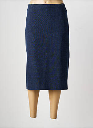 Jupe mi-longue taille normale bleu CHRISTIAN MARRY femme