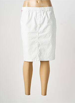 Jupe mi-longue stretch blanc CONCEPT K femme