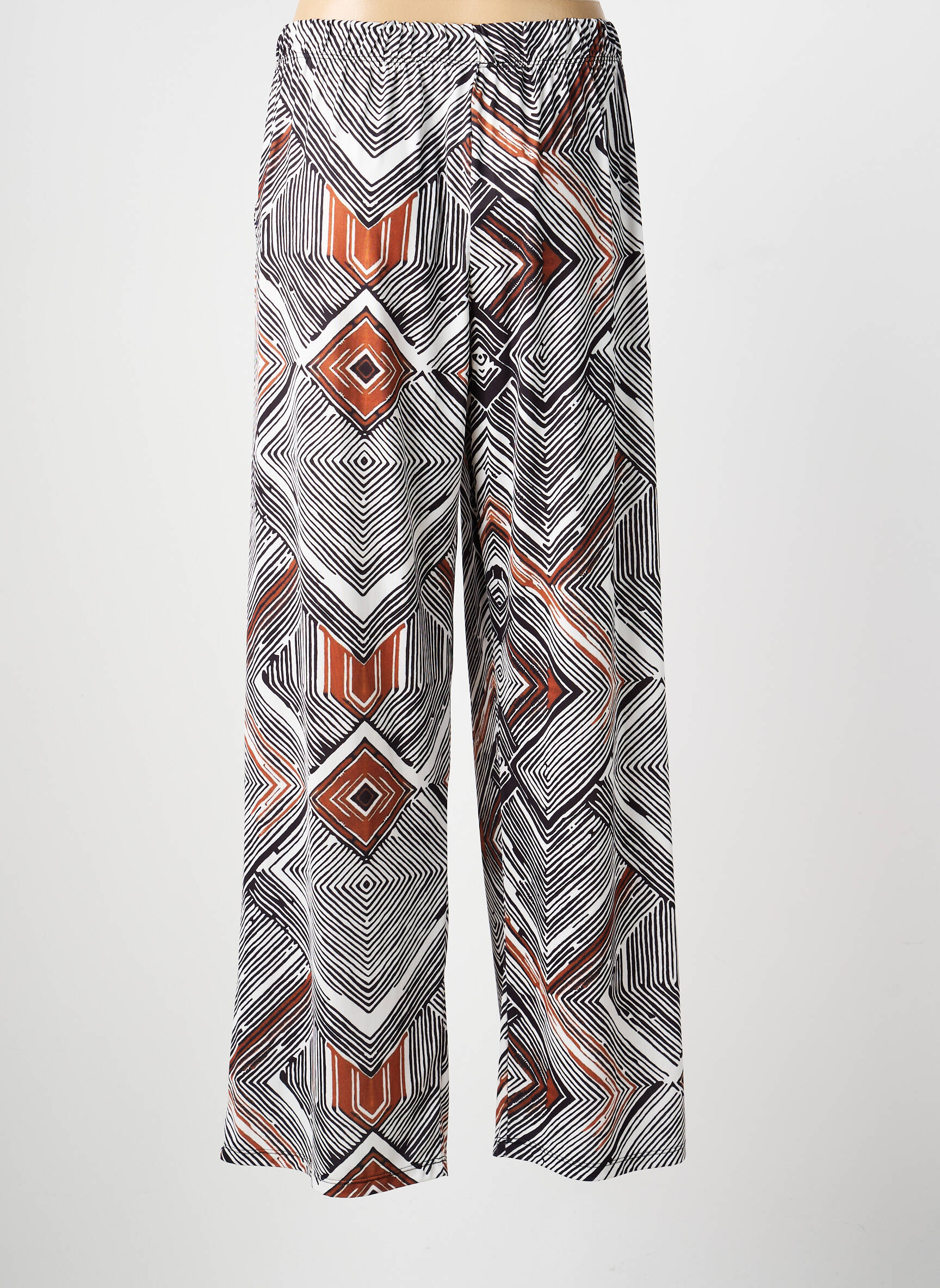 Pantalon droit stretch taille normale noir MINO MORA femme