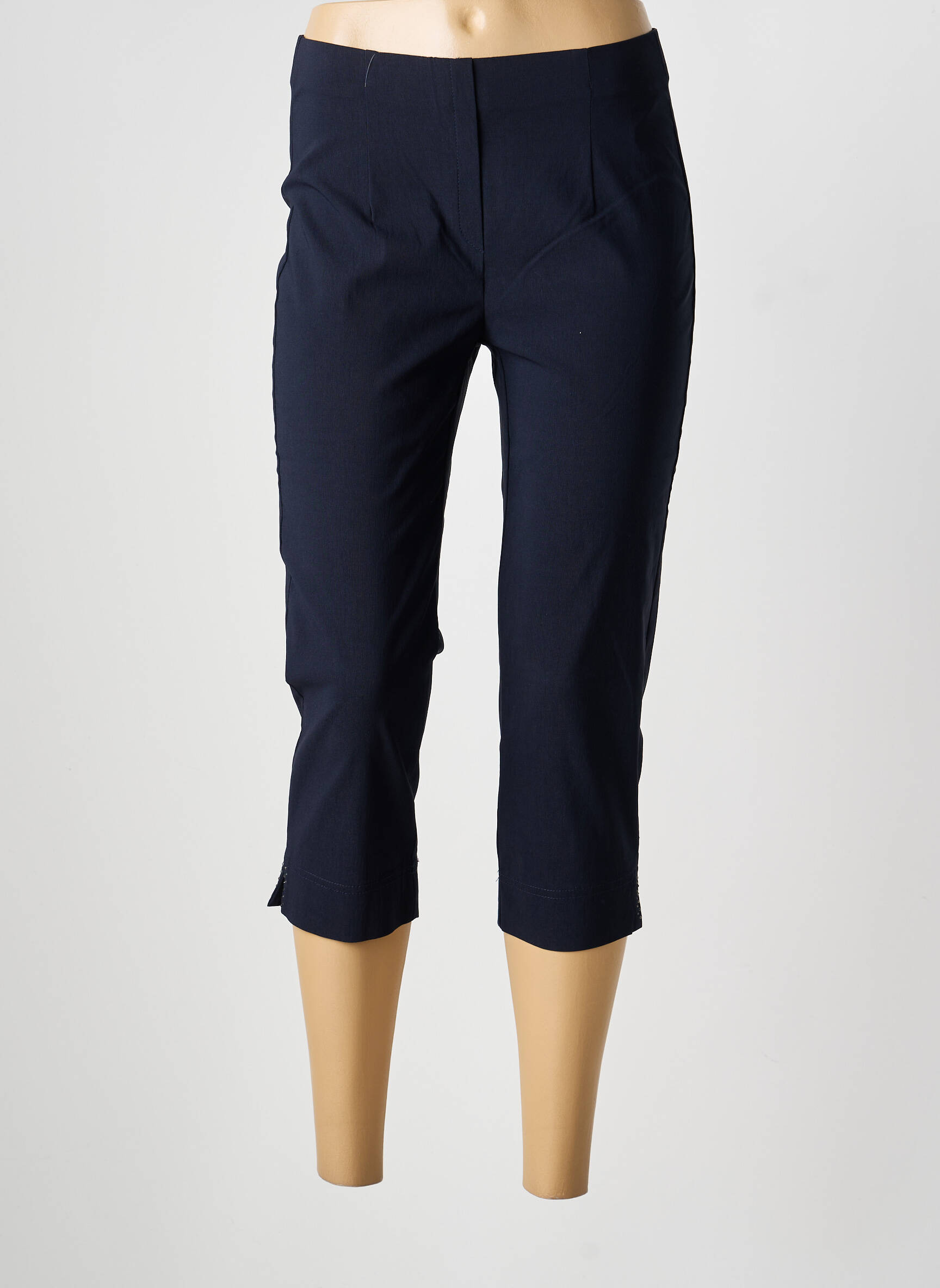 Pantacourt stretch taille normale bleu MAGIC SHAPE femme