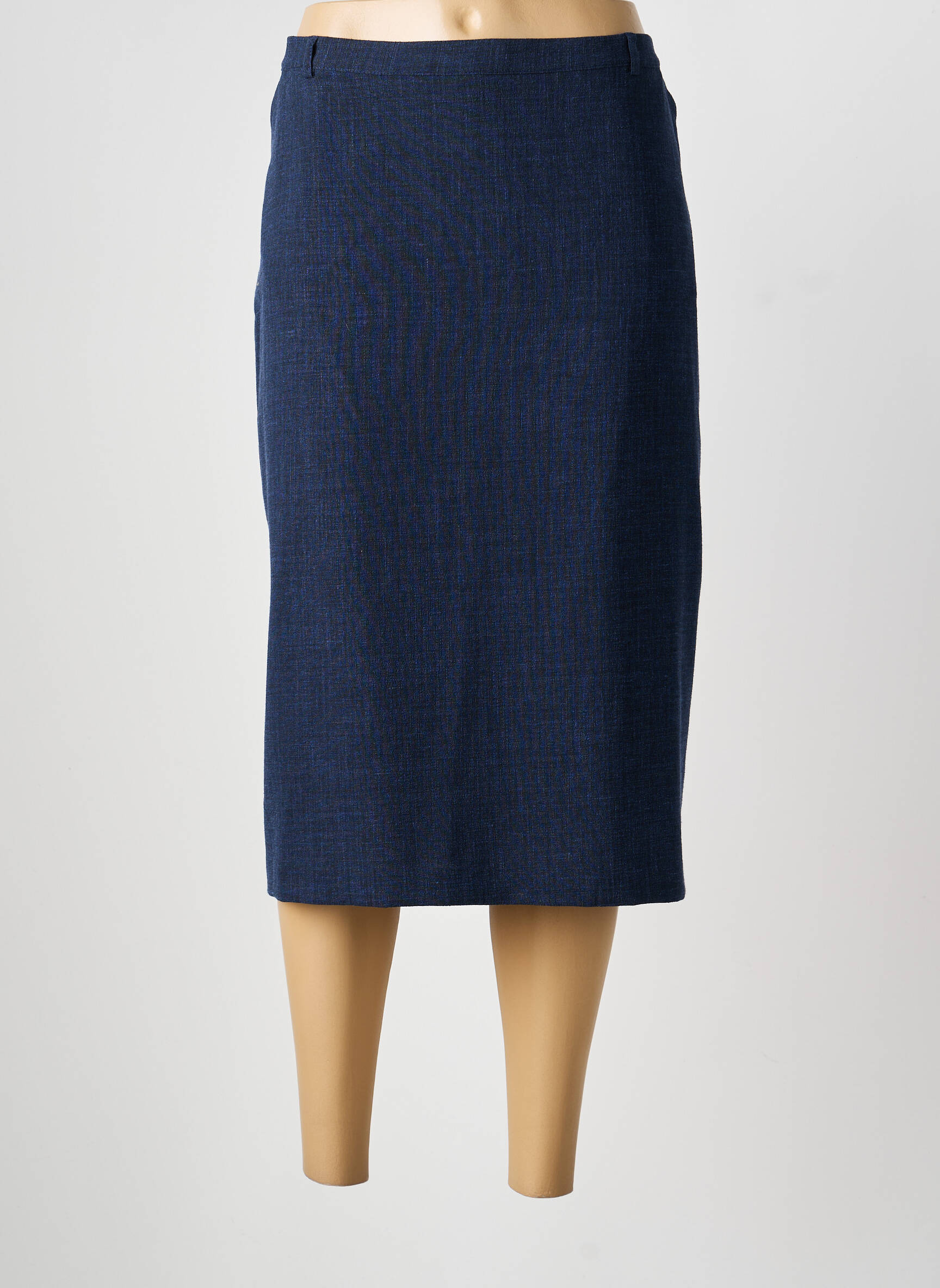 Jupe mi-longue taille normale bleu CHRISTIAN MARRY femme