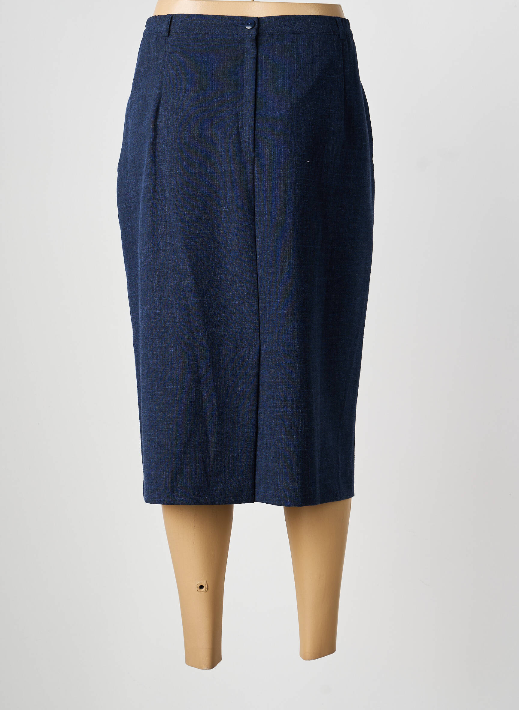 Jupe mi-longue taille normale bleu CHRISTIAN MARRY femme