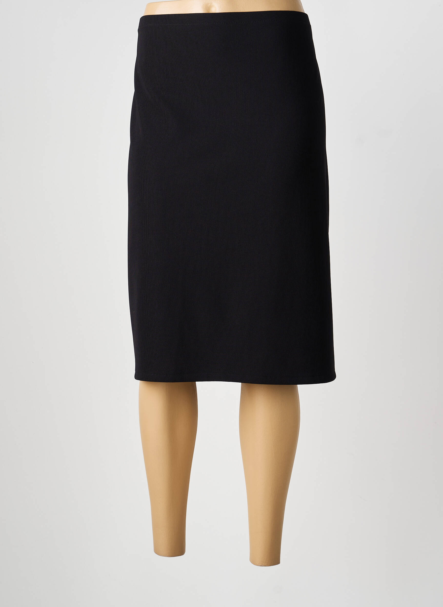 Jupe mi-longue stretch noir ALAIN WEIZ femme