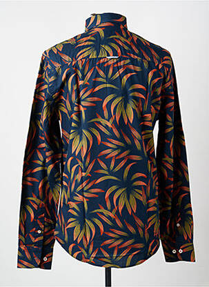 Chemise manches longues imprimé fantaisie bleu J&JOY homme