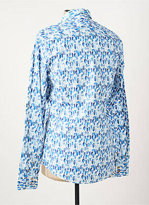 Chemise manches longues imprimé fantaisie bleu OLYMP homme