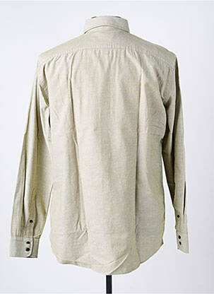 Chemise manches longues poignets boutonnés beige OLYMP homme
