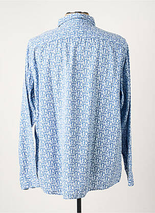 Chemise manches longues imprimé fantaisie bleu OLYMP homme