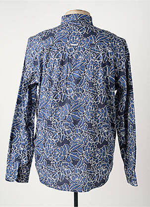 Chemise manches longues imprimé fantaisie bleu J&JOY homme