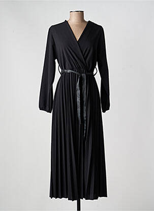 Robe longue manches longues manches longues noir NEW STYLE femme