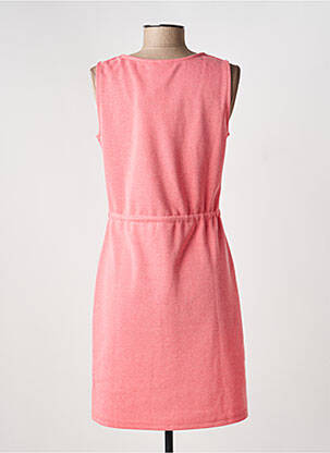 Robe mi-longue sans manche sans manche rose ICHI femme