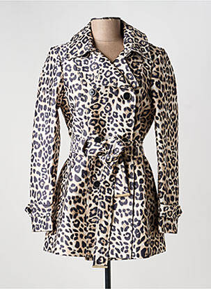 Trench finition intérieure doublée sans capuche beige MORGAN femme