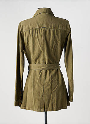 Veste casual col tailleur vert AGATHE & LOUISE femme